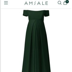 Amsale Autumn Maternity Dress
